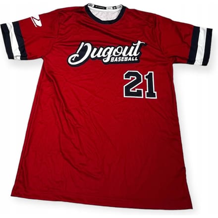 Bluzka męska na krótki rękaw CHAMPRO DUGOUT BASEBALL 21 M red