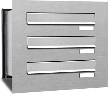 Inbouw brievenbus 3 adressen (1x3) inbouw
