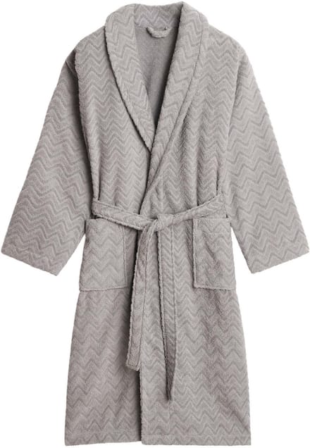 GANT Badjas JACQUARD HERRINGBONE ROBE Set van 1