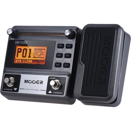 MOOER GE100 Gitaar Multi-effectprocessor Effectpedaal met Loop-opname (180 seconden) Tuning Tap US Plug