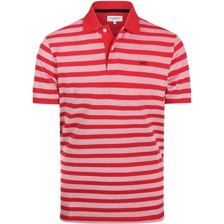 McGregor Oxford Piquee Stripe Polo Red Größe: S | Poloshirts Outlet | Herren | Rot