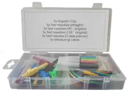 Meetkabels-30 Delig-Kabelconnectors-Testnaalden-Krokodillenbekken