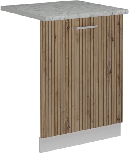 Vicco R-Line Vaatwasserfrontpaneel – 60 cm, WB Marmer Artisanaal eiken