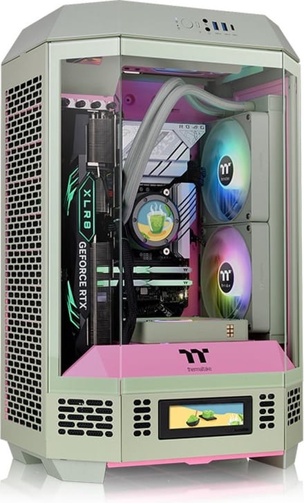Thermaltake The Tower 300 Matcha Plum Micro-tower PC-behuizing Pruim
