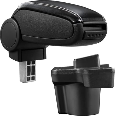 Armsteun voor Mazda 2 DJ vanaf 2014 zwart met wit stiksel
