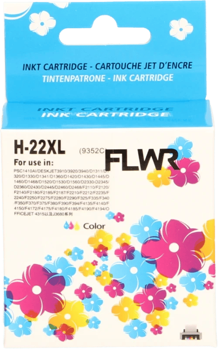 FLWR - Cartridges / HP 22XL / kleur / Geschikt voor HP