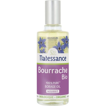 Natessance Biologische Borage olie 100% Puur Voedend 50 Etherische