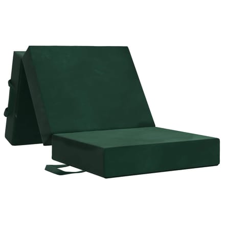 vidaXL - Vouwbare - Sofa - Bed - 75 - x - 63 - x - 45 - cm - Donkergroen