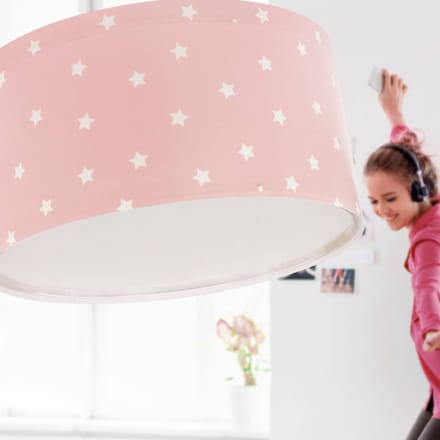 Dalber STAR LIGHT plafondlamp voor kinderen, roze