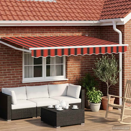 vidaXL - Elektrisch - Uitschuifbare - Zonneluifel - 3,5 - x - 2,5 - m