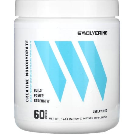 Swolverine, Monohydrate de Créatine, Non aromatisé, 10,58 oz (300 grammes)
