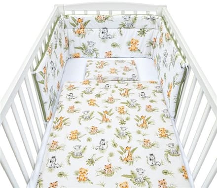 New Baby 3-delig beddengoed 100x135 cm Jungle - Dekbedovertrek