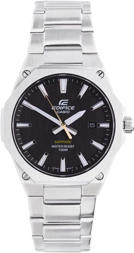 Zwart Horloge met Saffierglas en Waterbestendigheid tot 10 Bar