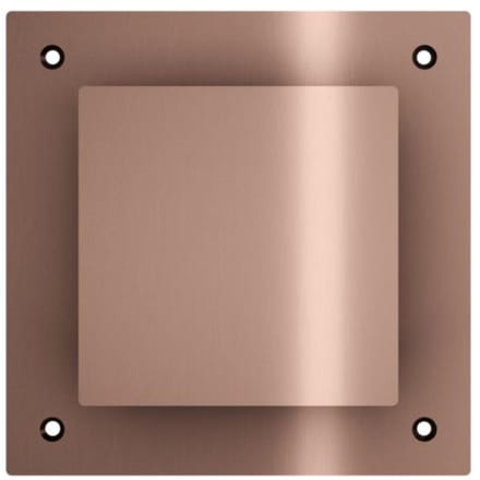 Hotbath &More VGVS015 ventilatierooster vierkant met schroeven geborsteld koper PVD