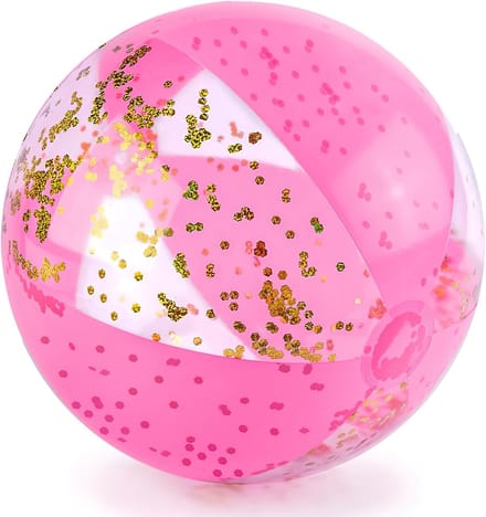 Strandbal Glitter - Opblaasbare Zwembadbal - Zomer Plezier - UV-bestendige Constructie - 406 cm Diameter - Roze
