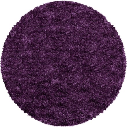 Muratap Pearl soft rond hoogpolig vloerkleed / lila- 200 cm rond
