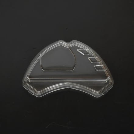 Tellerglas Teknix voor scooter Peugeot 50 Ludix transparant driehoekig