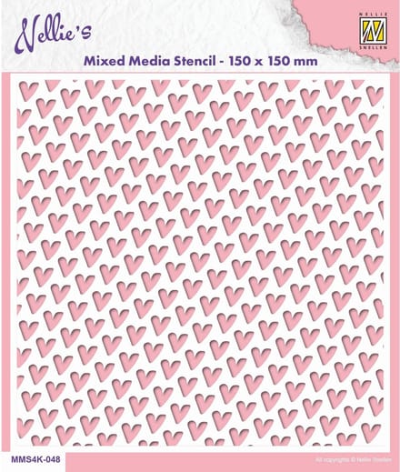 Nellie Snellen Stencil Hearts