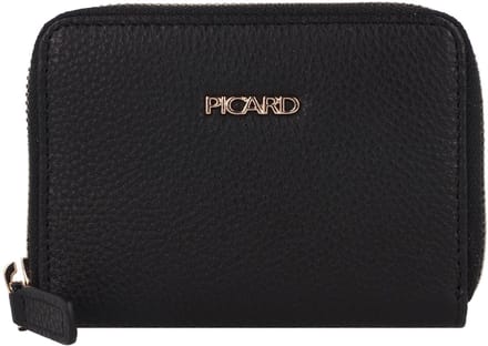 Picard Java Portemonnee RFID-bescherming Leer 11 cm - Dames - Horizontaal - schwarz