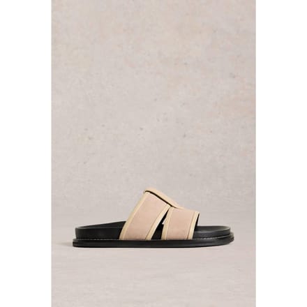 White Stuff Ziggy Slider Footbed Light Natural Größe: 7 | Sandalen Outlet | Damen