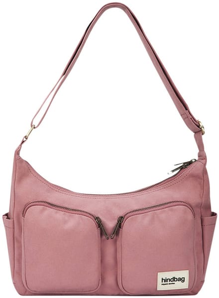 Hindbag schoudertas Emile roze - biologisch katoen