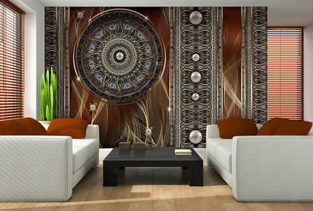 Luxury Abstract Pattern Spheres Photo Wallcovering