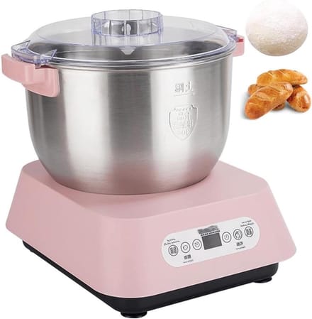 Elektrische Deegmixer - Kneedmachine Chef-kokmachine - Snel Deeg Bereiden - Volautomatisch Kneedproces - 5 L Capaciteit - Zilver