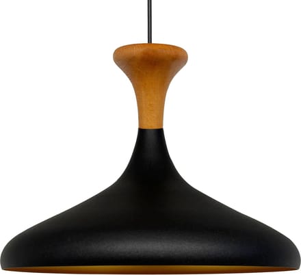 Bamyum Champion Træ Hanger, 35 cm Hanglamp Metaal E27 Scandinavische Zwart Hanglamp