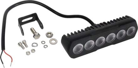 LED Werklamp 6xLED Spreidlicht 160x45mm Zwart