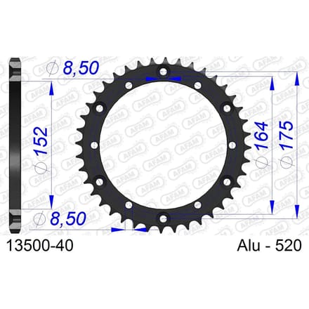 Tandwiel Afam 520 40 dents