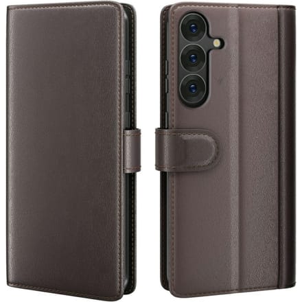Amorus Samsung Galaxy S26 Luxe Lederen Bookcase Bruin