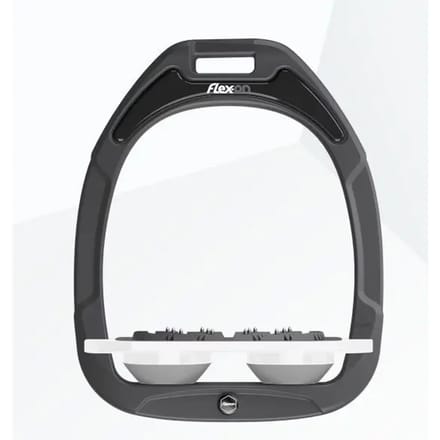 Platte Ultra Grip Steigriemen Antraciet/Wit/Grijs Flex-On Green Composite