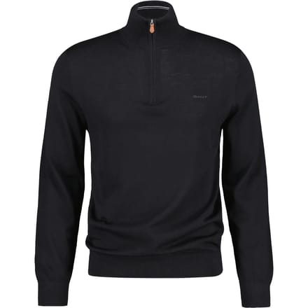 Extra-fijne merinowollen pull 1/2 rits Gant