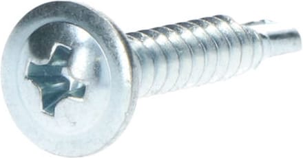 Carpoint Schroef Zelftappend Ø4mm 25mm 100 stuks | Zelf borende montage schroeven met cilinderkop