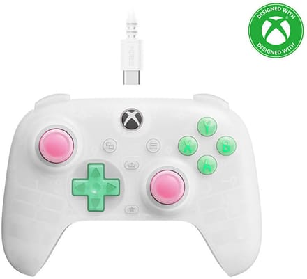 8BitDo Ultimate Mini Wired Xbox Pad Clear White - Wired Controller - Microsoft Xbox Series S