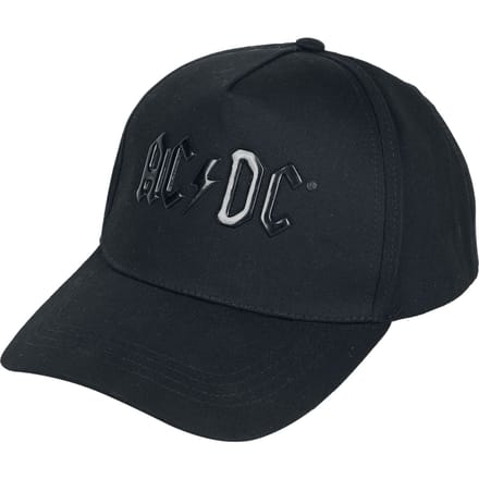 AC/DC Snapback Pet Shiny Black Logo Zwart