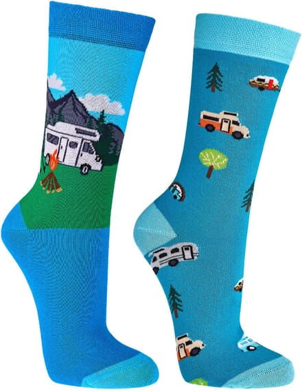 6 Paar - Wollen Sokken - Alpacawol - Drukvrije Teennaad - Socks4fun - Blauw