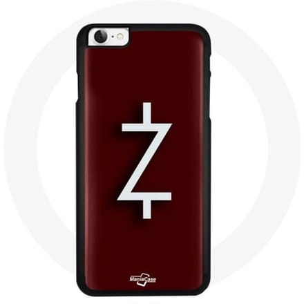 Hoesje voor Iphone 7 Ozark Seizoen 4 Logo Z Witte Rode Achtergrond