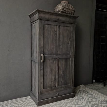 LUKSA|Buffetkast ELLA|| met 4 laden| 1 deur| kleur vergrijsd bruin|Kast Ella 90x50x190 cm
