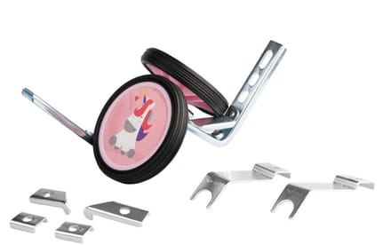 PexKids zijwielen 12-20“ Unicorn/Panda roze