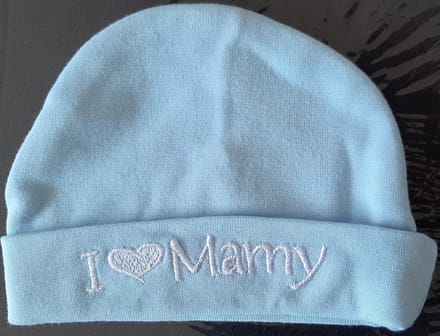 Petit villain muts - I love Mamy - Blauw