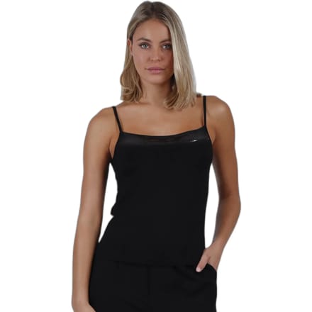 Dames tanktop met glitters aan de hals Admas