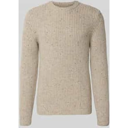 Gebreide pullover van wolmix met ronde hals