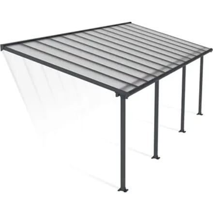 Palram | Canopia - Terrasoverkapping Olympia - Helder - Donkergrijs 739x294cm