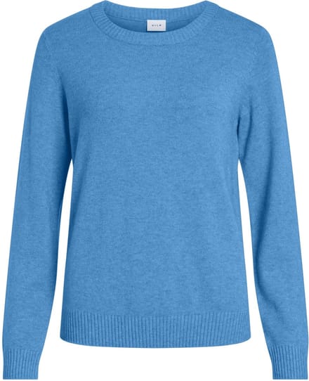 VILA - VIRIL O-NECK L/S KNIT TOP - NOOS - Dames - Gebreide truien