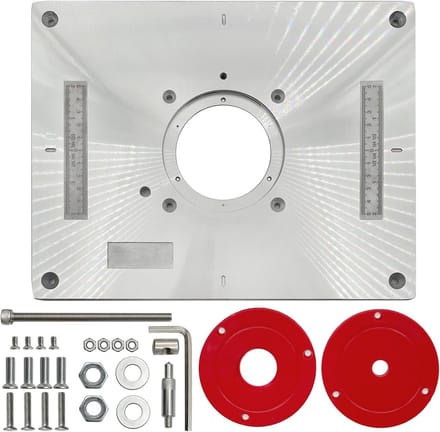 Aluminium Router Tafel Insert Plaat voor Houtbewerking - 300 x 235 mm