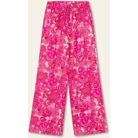 Oilily Philo Wijde Linnen Broek- maat34 Roze Glo