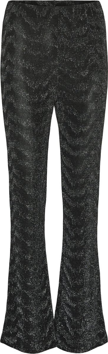 Vero Moda Broek Vmlucy Hw Glitter Flared Pant Jrs 10316752 Black/silver Lur Dames Maat - M