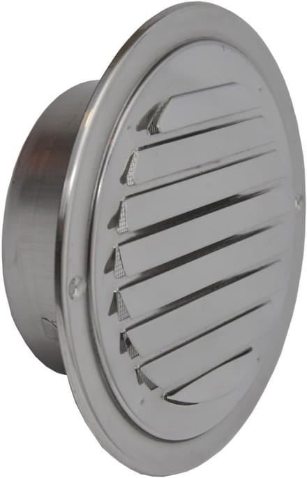 Roestvrij Stalen Lamellengrooster - Weerbestendig Ventilatierooster (100mm)