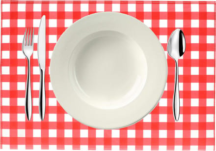 Bellatio design Placemats - 2x - rood/wit - Oktoberfest - 43 cm